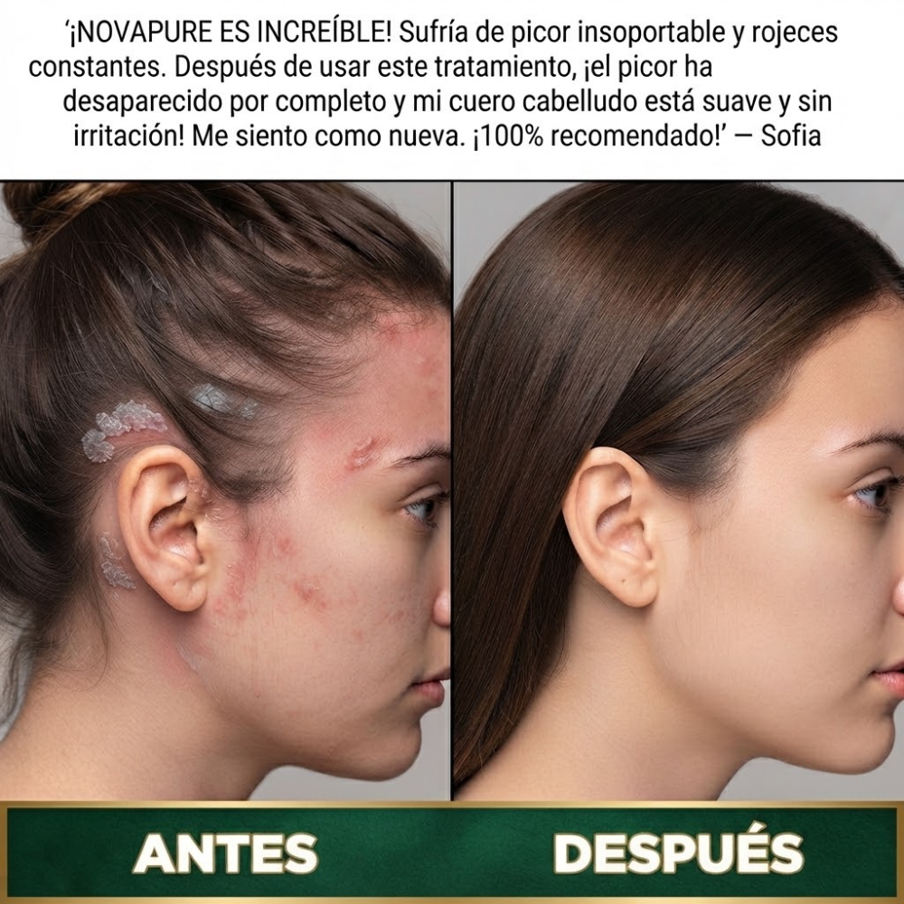 NOVAPURE EXFOLIANTE® | DESPÍDETE DE LAS ESCAMAS, LA CASPA Y EL CUERO CABELLUDO IRRITADO