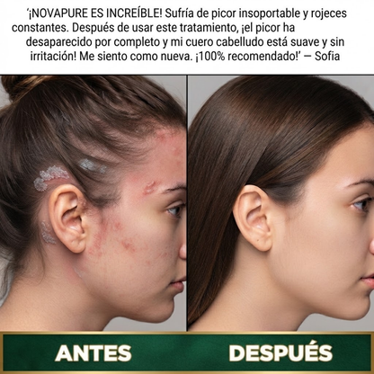 NOVAPURE EXFOLIANTE® | DESPÍDETE DE LAS ESCAMAS, LA CASPA Y EL CUERO CABELLUDO IRRITADO
