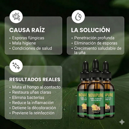 Aceite Novapure. Resultados en tan solo 7-10 dias.