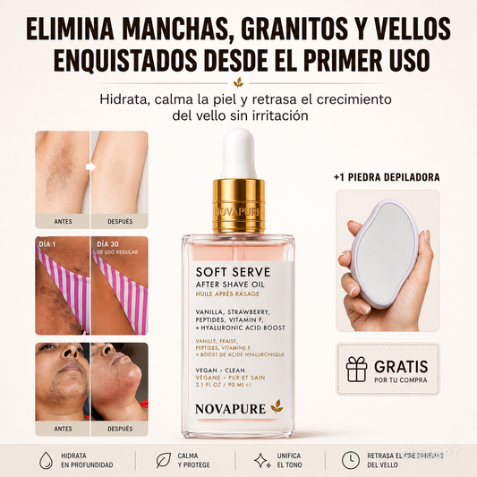 NovaPure® | Aceite After Shave- Brillo Suave y Piel Hidratada