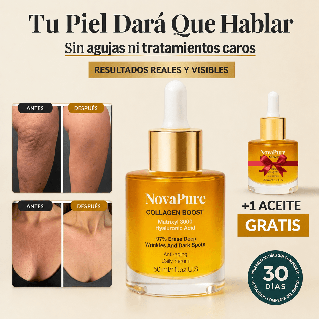 Redescubre la confianza con una piel más firme, suave y radiante