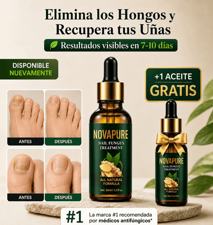 Aceite Novapure. Resultados en tan solo 7-10 dias.